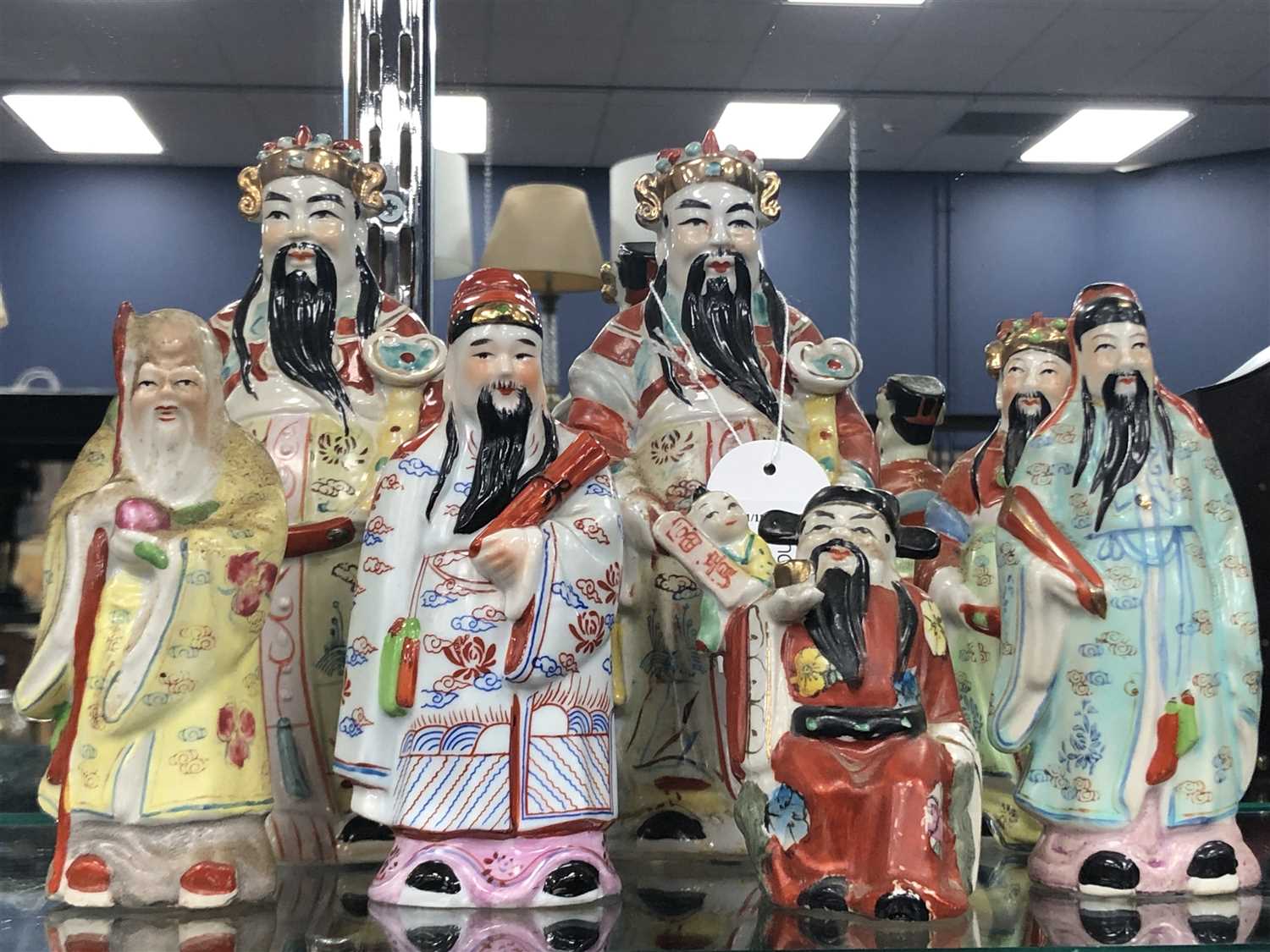Lot 441 - A LOT OF SEVEN 20TH CENTURY CHINESE FIGURES