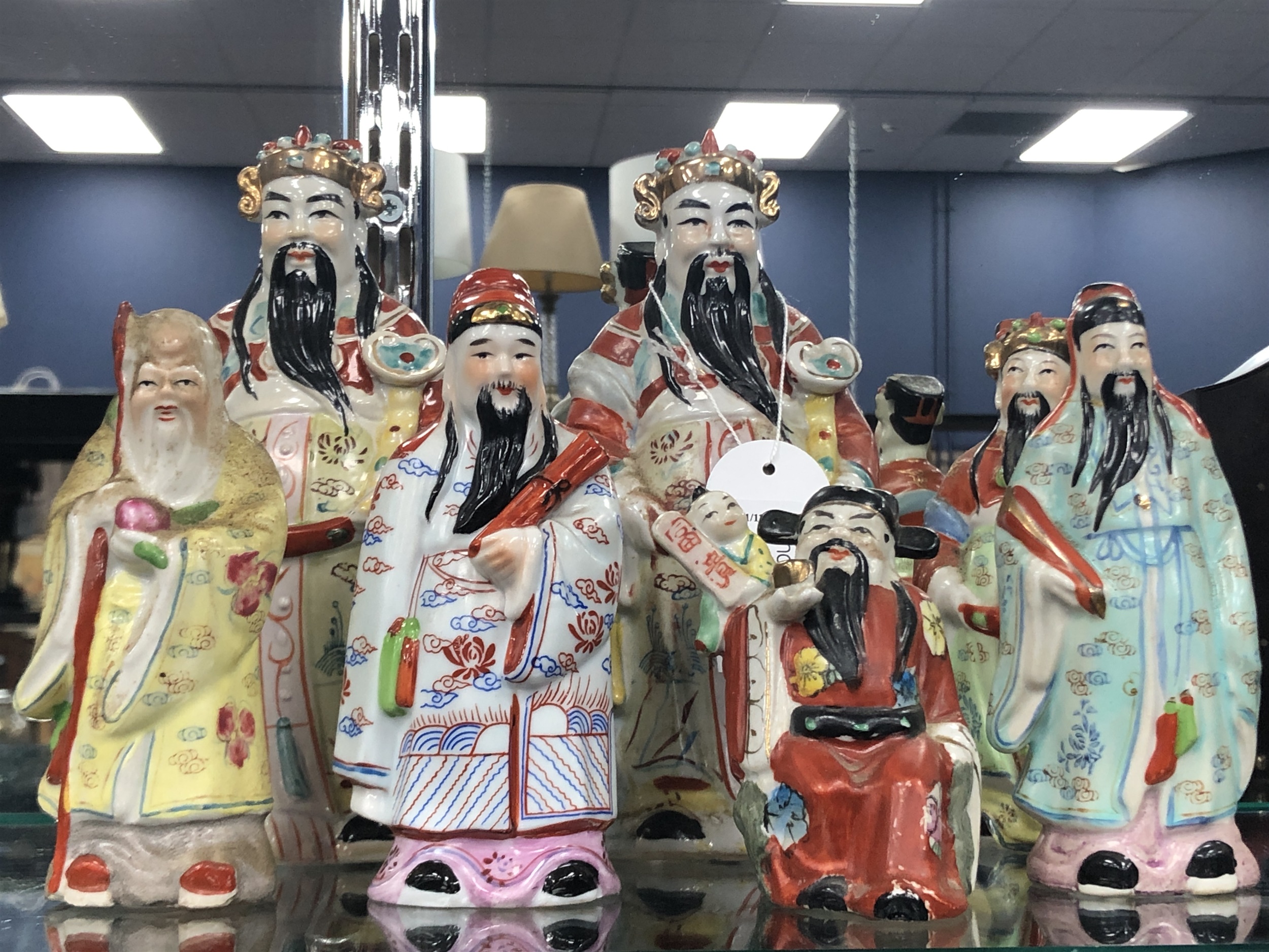 Lot 441 - A LOT OF SEVEN 20TH CENTURY CHINESE FIGURES