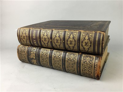 Lot 62 - A LOT OF TWO VICTORIAN BIBLES
