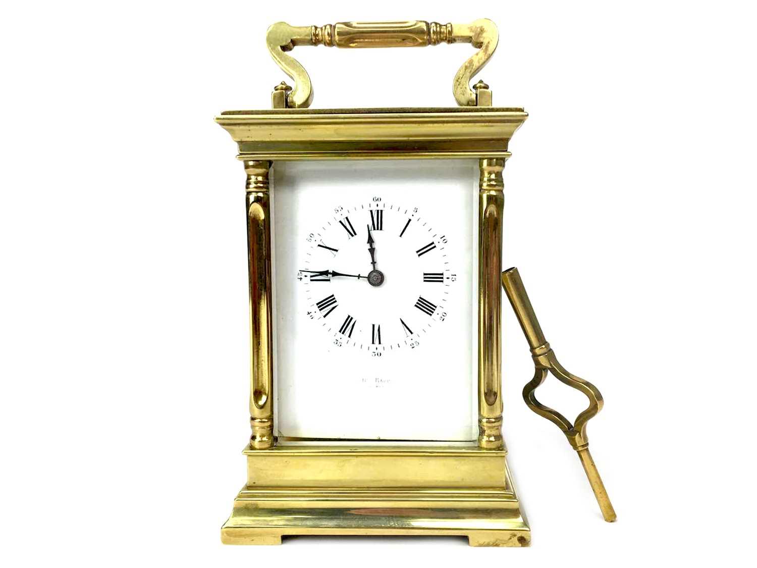 Lot 1116 - A LATE VICTORIAN FRENCH CARRIAGE CLOCK BY HENRY MARC