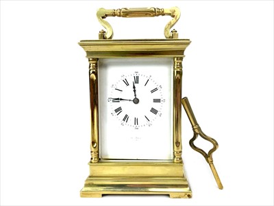 Lot 1116 - A LATE VICTORIAN FRENCH CARRIAGE CLOCK BY HENRY MARC