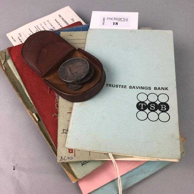Lot 18 - A LOT OF MEDICAL CARDS AND BANK ACCOUNT BOOKS