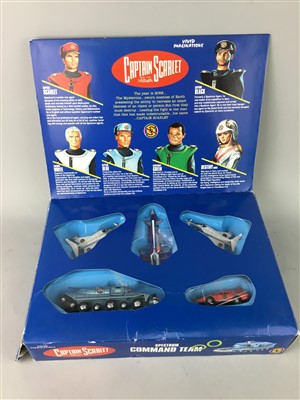 Lot 75 - A CAPTAIN SCARLETT AND THE MYSTERONS SPECTRUM COMMAND TEAM ALONG WITH TWO CASED GAME SETS