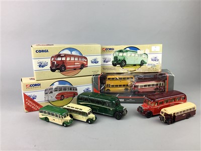 Lot 77 - A COLLECTION OF CORGI MODEL VEHICLES ALONG WITH OTHER MODEL VEHICLES