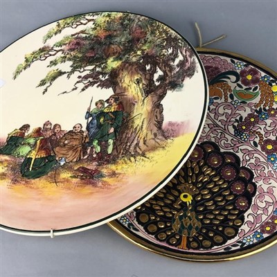Lot 99 - A ROYAL DOULTON UNDER THE GREENWOOD TREE PLAQUE AND ANOTHER