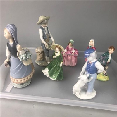 Lot 112 - A ROYAL DOULTON FIGURE OF JACK AND JILL AND OTHER FIGURES