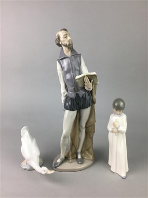 Lot 151 - A LOT OF LOT OF SIX LLADRO AND NAO FIGURES