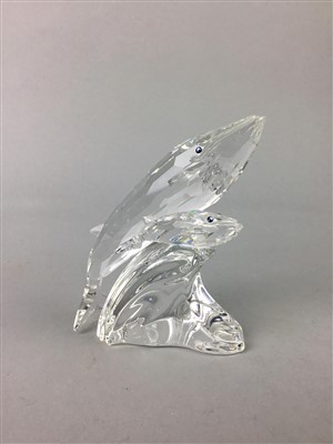 Lot 152 - A SWAROVSKI 'CARE FOR ME' FIGURE OF WHALES