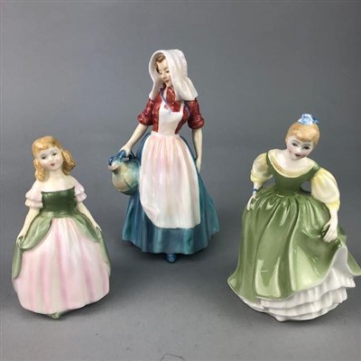 Lot 150 - A ROYAL DOULTON FIGURE OF 'AMY' AND FOUR OTHERS