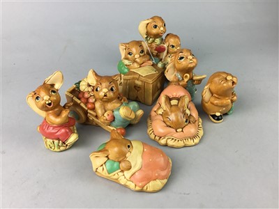 Lot 161 - A COLLECTION OF PENDELFIN RABBITS AND OTHER CERAMICS