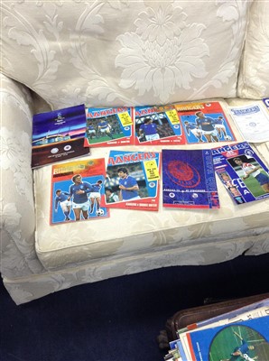 Lot 160 - A LOT OF FOOTBALL PROGRAMMES AND FOOTBALL RELATED BOOKS
