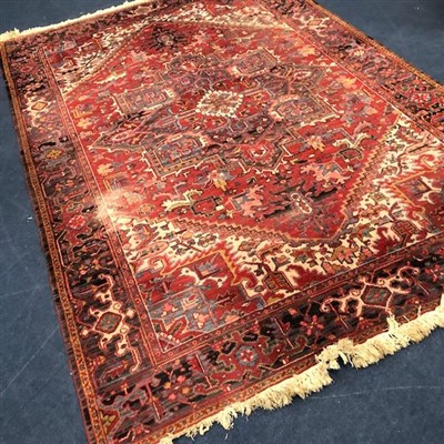Lot 203 - A MACHINE MADE RUG AND ANOTHER RUG