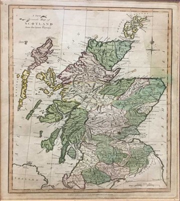 Lot 914 - 'A NEW AND ACCURATE MAP OF SCOTLAND', AN ENGRAVING BY ROBERT WILKINSON