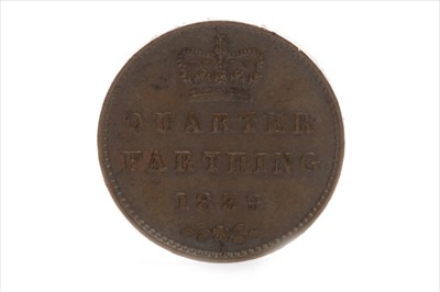 Lot 513 - A QUARTER FARTHING, 1839