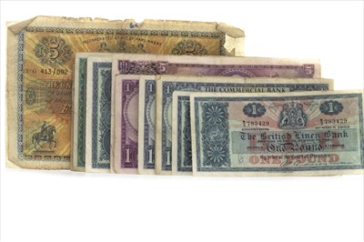 Lot 16 - A LOT OF SCOTTISH BANKNOTES