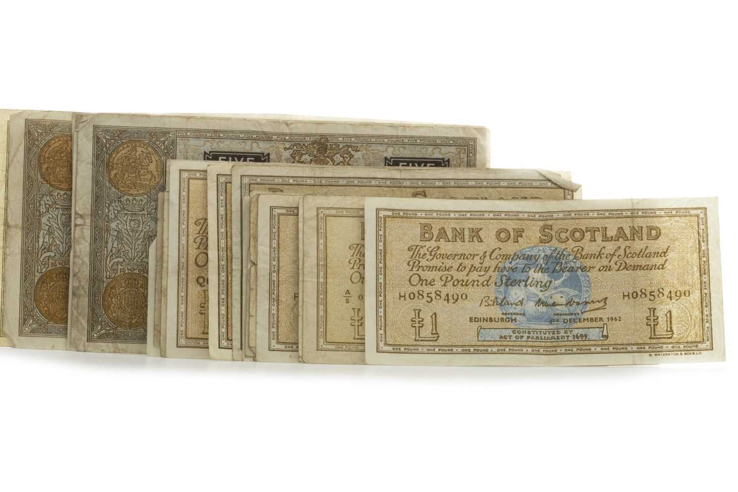 Lot 15 - A LOT OF BANK OF SCOTLAND NOTES