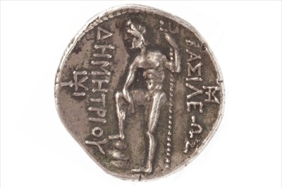 Lot 525 - A MACEDONIAN KINGDOM SILVER TETRADRACHM COIN