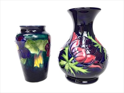 Lot 1266 - A LOT OF TWO MOORCROFT VASES