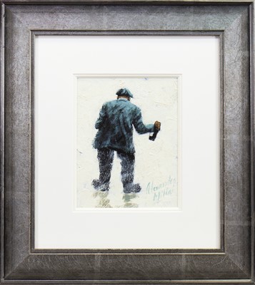 Lot 732 - SWAYING IN THE BREEZE, AN OIL BY ALEXANDER MILLAR