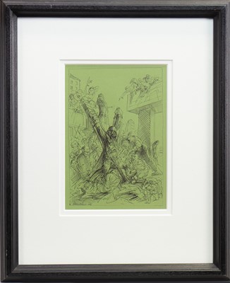 Lot 532 - REDEMPTION, A PEN SKETCH BY PETER HOWSON