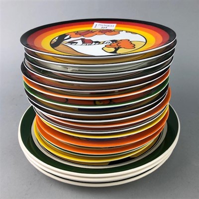 Lot 215 - A COLLECTION OF ART DECO STYLE CIRCULAR PLATES
