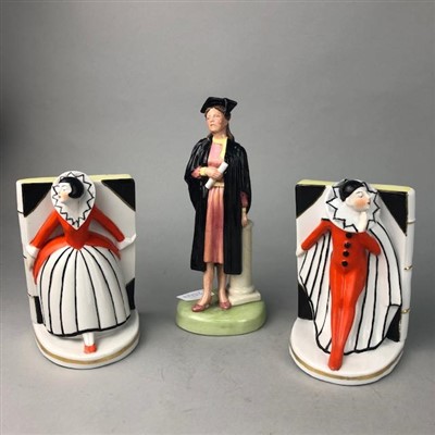 Lot 232 - A ROYAL DOULTON FIGURE OF THE GRADUATE AND OTHER CERAMICS