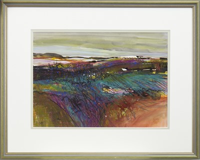 Lot 754 - AUTUMN HILLS, A MIXED MEDIA BY MAY BYRNE