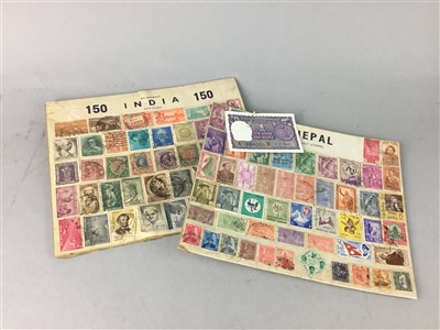 Lot 293 - A LOT OF PICTURES, STAMPS AND CERAMICS