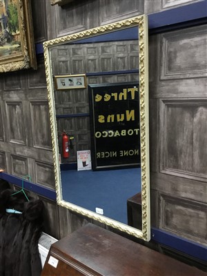 Lot 376 - A DRESSING TABLE MIRROR AND TWO WALL MIRRORS