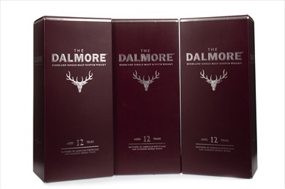 Lot 1333 - THREE BOTTLES OF DALMORE 12 YEARS OLD