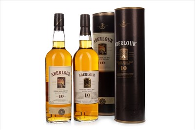 Lot 1336 - TWO BOTTLES OF ABERLOUR 10 YEARS OLD
