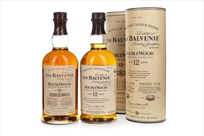 Lot 1337 - TWO BOTTLES OF BALVENIE DOUBLE WOOD 12 YEARS OLD