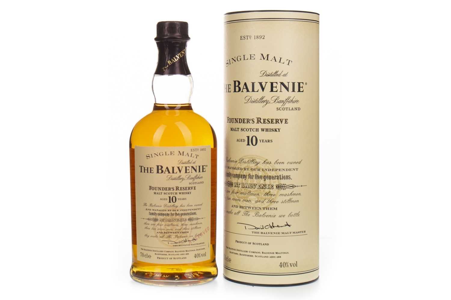 Lot 1100 - BALVENIE FOUNDER'S RESERVE 10 YEARS OLD