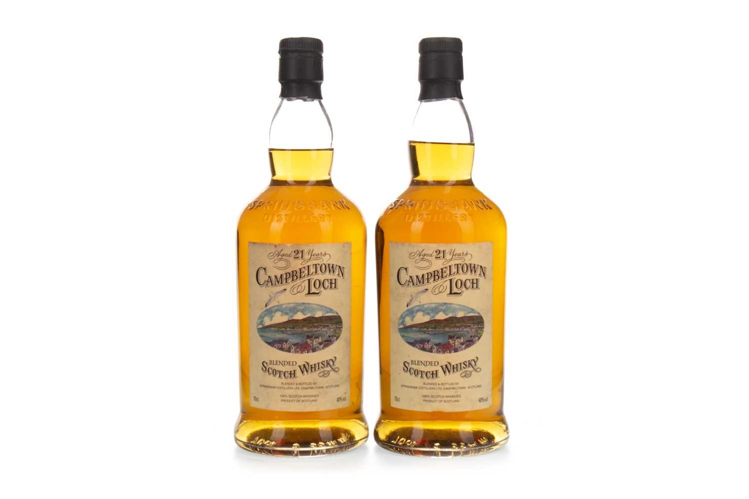 Lot 1089 - TWO BOTTLES OF CAMPBELTOWN LOCH 21 YEARS OLD