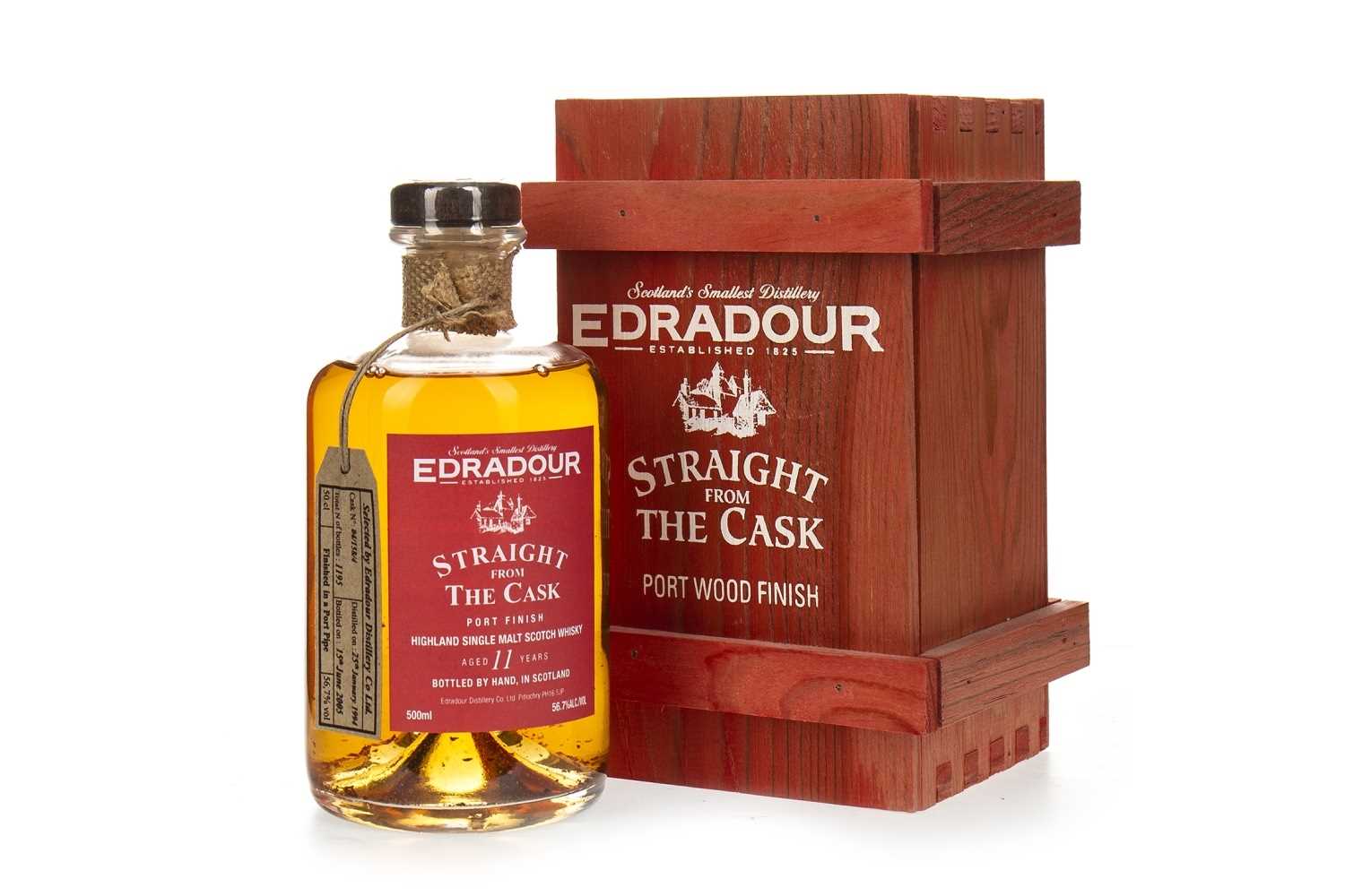 Lot 1095 - EDRADOUR STRAIGHT FROM THE CASK PORT FINISH AGED 11 YEARS