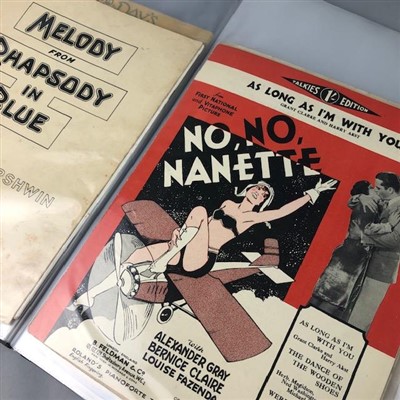 Lot 95 - A COLLECTION OF LARGE MUSIC SHEETS