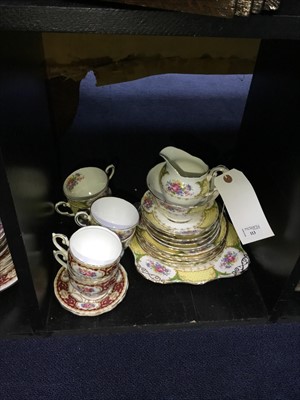 Lot 113 - A TUSCAN PART TEA SERVICE AND ANOTHER