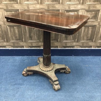 Lot 1632 - A WILLIAM IV ROSEWOOD CENTRE TABLE