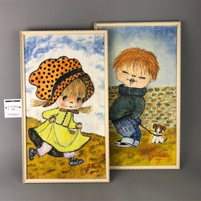 Lot 116 - A PAIR OF OILS BY J ROBB