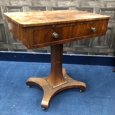 Lot 243 - A WILLIAM IV ROSEWOOD SIDE TABLE