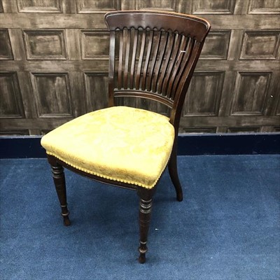 Lot 258 - A LOT OF TWO EARLY 19TH CENTURY MAHOGANY CARVER CHAIRS AND A SINGLE CHAIR