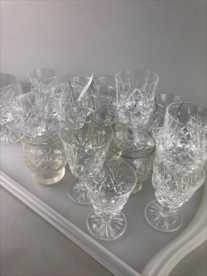 Lot 128 - A LOT OF CRYSTAL GLASSES