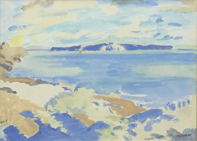 Lot 88 - THE SUMMER ISLES, ROSS-SHIRE, A WATERCOLOUR BY ALEXANDER MILLIGAN GALT