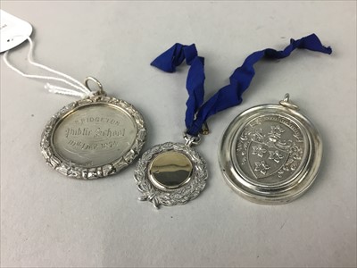 Lot 323 - A LOT OF TWO SILVER SCHOOLING MEDALS