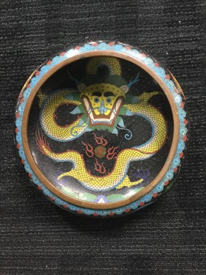 Lot 1035 - A 20TH CENTURY CHINESE CLOISONNE CIRCULAR BOWL
