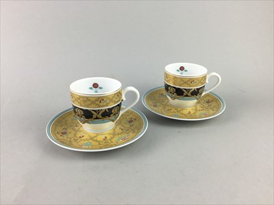 Lot 326 - A PAIR OF LIMOGES CUPS AND SAUCERS RETAILED BY THOMAS GOODE