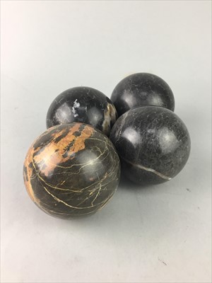 Lot 185 - A LOT OF FRENCH BOULLES AND BOWLING BALLS