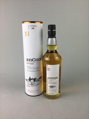 Lot 398 - A LOT OF ANCNOC MALT WHISKY, WINE AND PORT