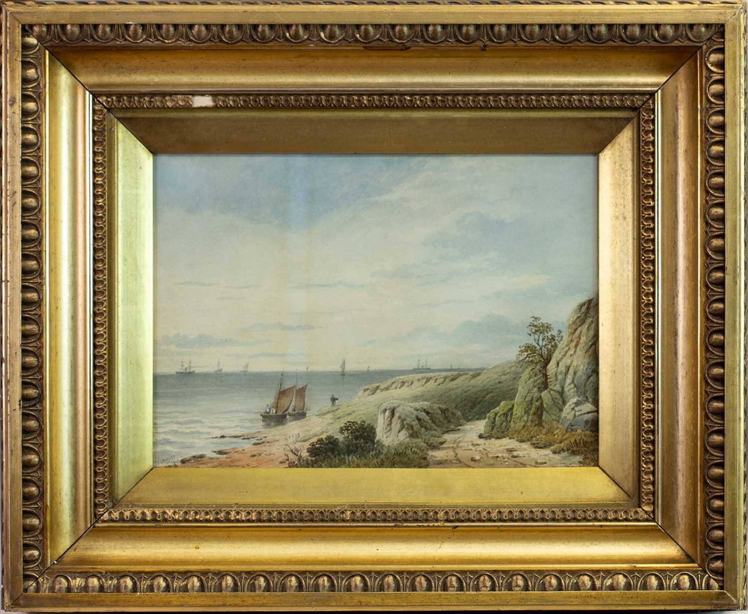 Lot 11 - FIRTH OF TAY, A WATERCOLOUR BY W LANGLEY