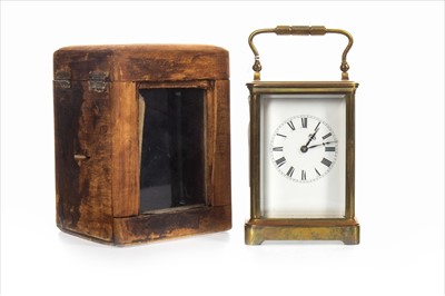 Lot 1137 - AN EARLY 20TH CENTURY FRENCH CARRIAGE CLOCK